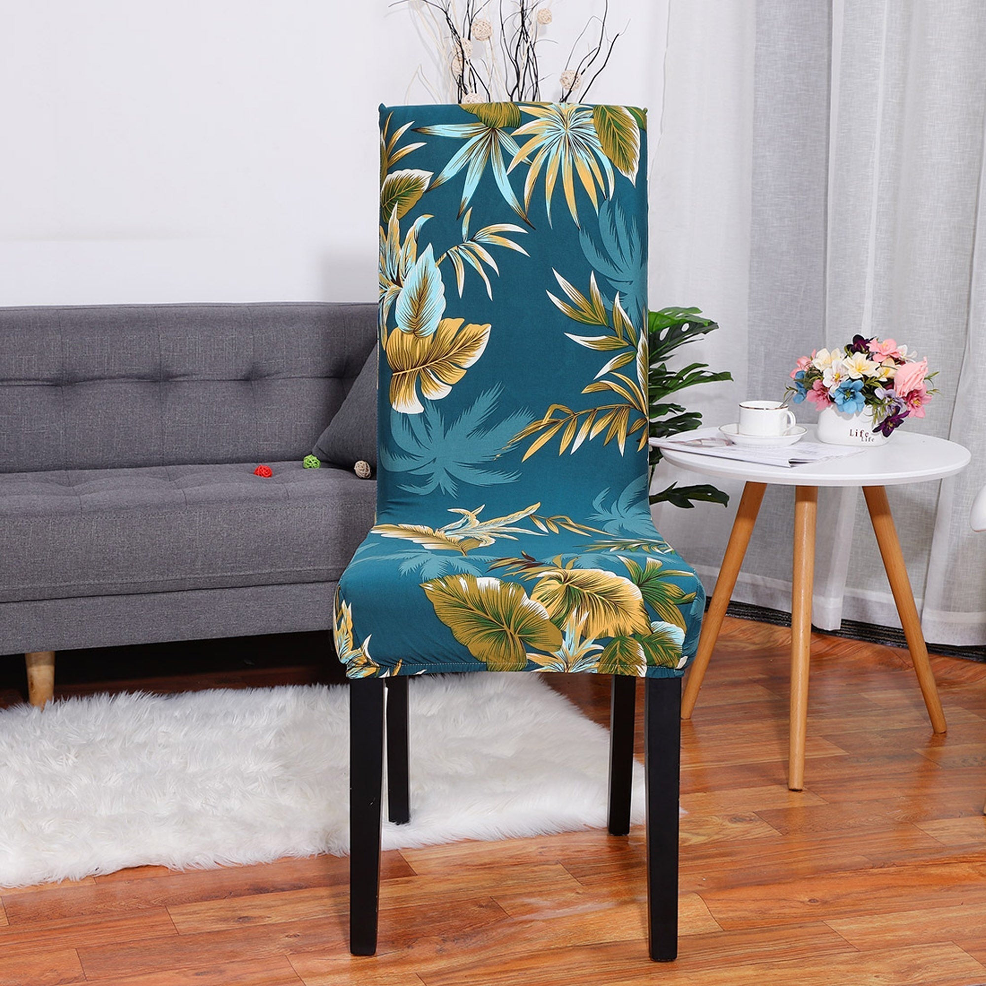 Premium Spandex Lycra Dining Chair Covers – Stylish Slipcovers for Dining Room Chairs, Elastic Fit, Machine Washable 0