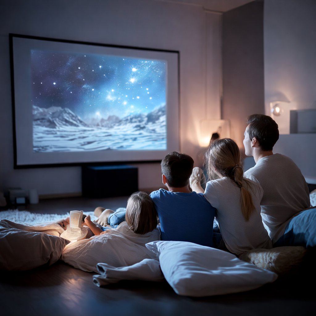Projector Mini Portable 1080p HD USB Powered Built In Speaker 3