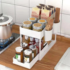 Pull-Out Sliding Rack Organizer - Efficient Kitchen & Pantry Organization 1