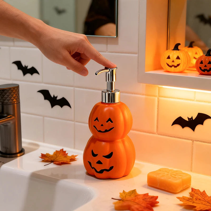 Pumpkin Soap Dispenser - Fun Halloween Decor for Hand Soap & Lotion 3