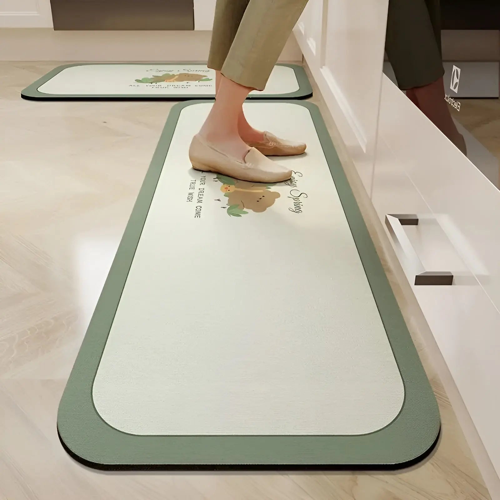Quick-Dry Non-Slip Kitchen Mat - Anti-Fatigue Cushioned Comfort 7