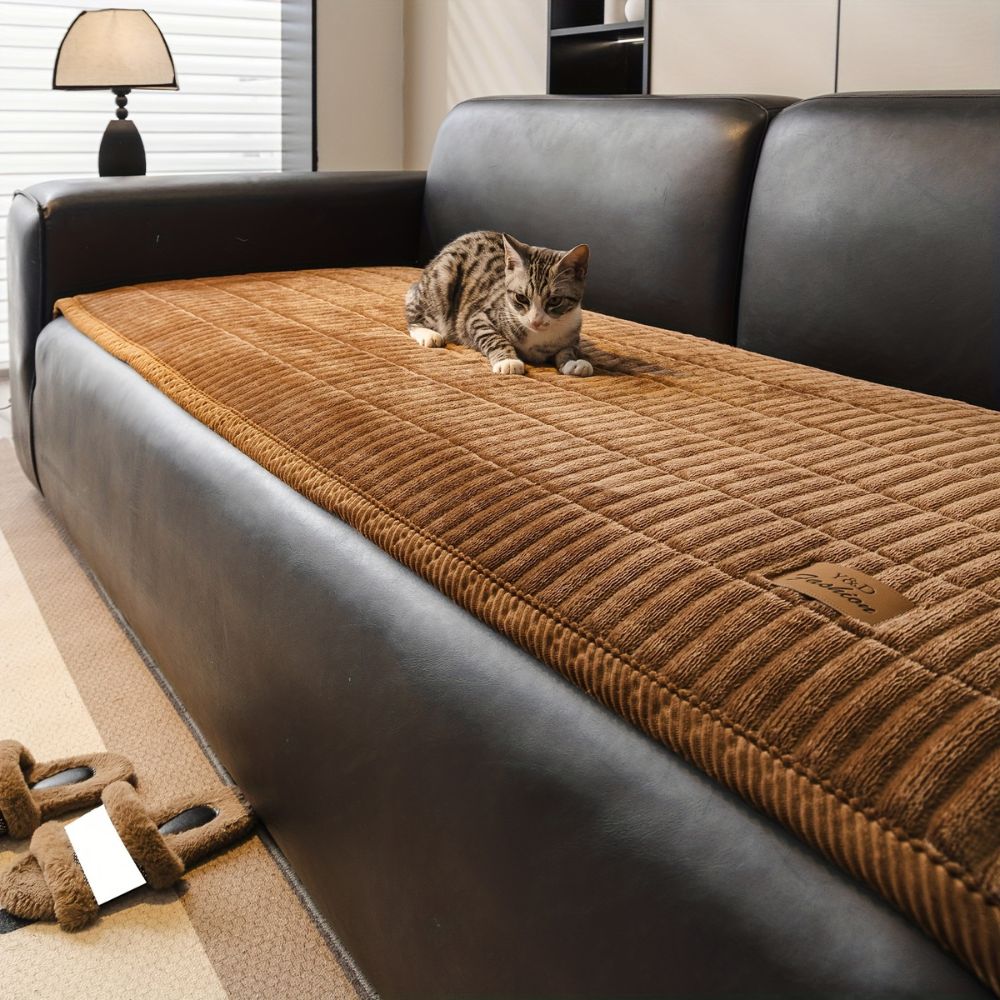 Quilted Couch Cover - Soft Microfiber, Durable Protection for Sofas 1