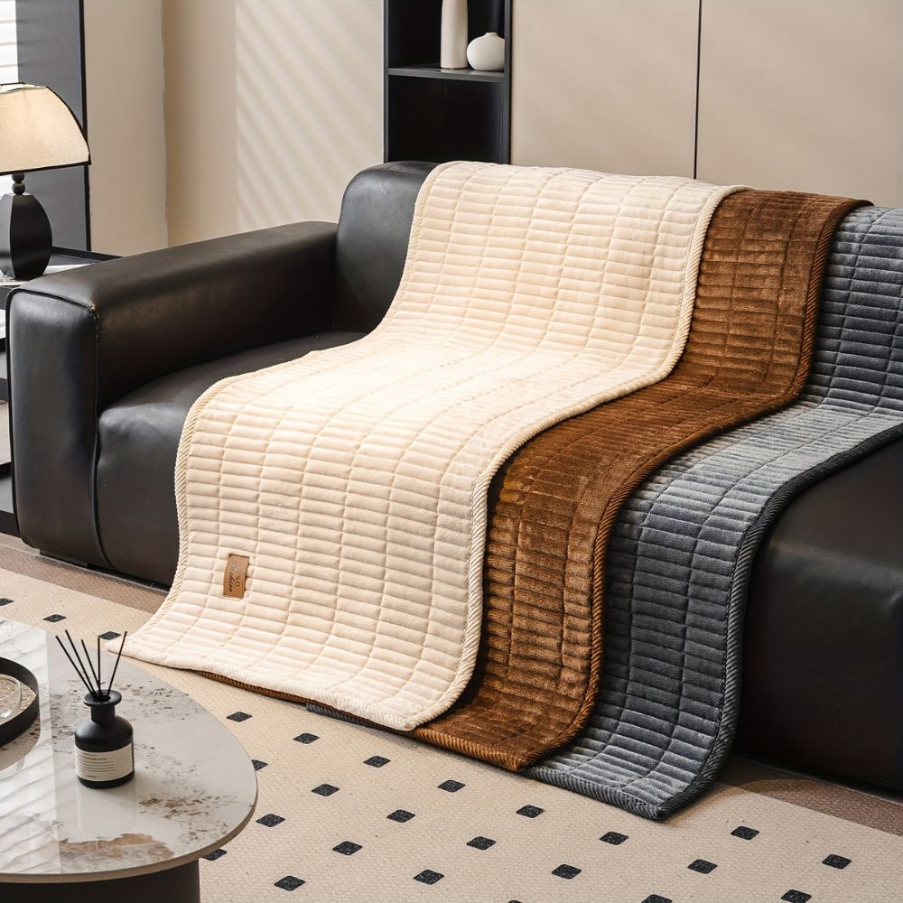 Quilted Couch Cover - Soft Microfiber, Durable Protection for Sofas 5