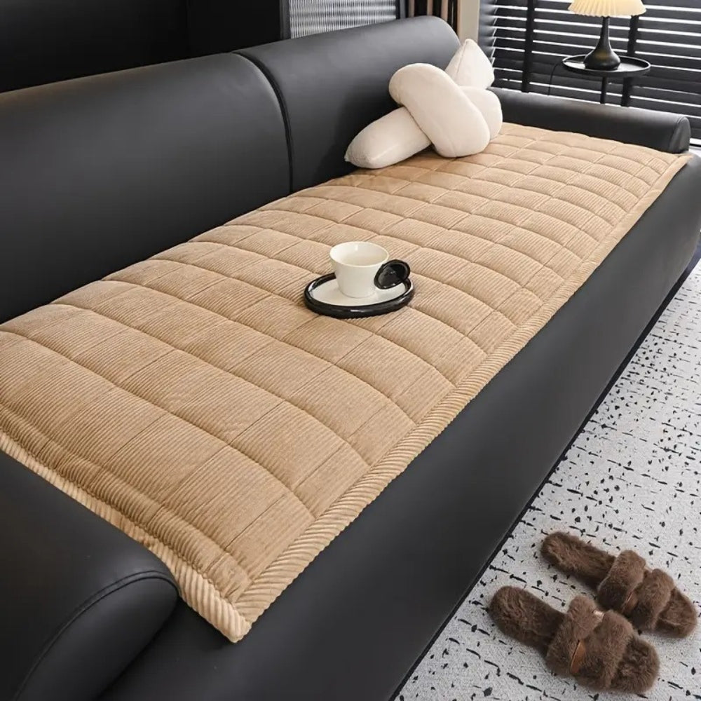 Quilted Couch Cover - Soft, Non-Slip Protection for Sofas & Dogs 0
