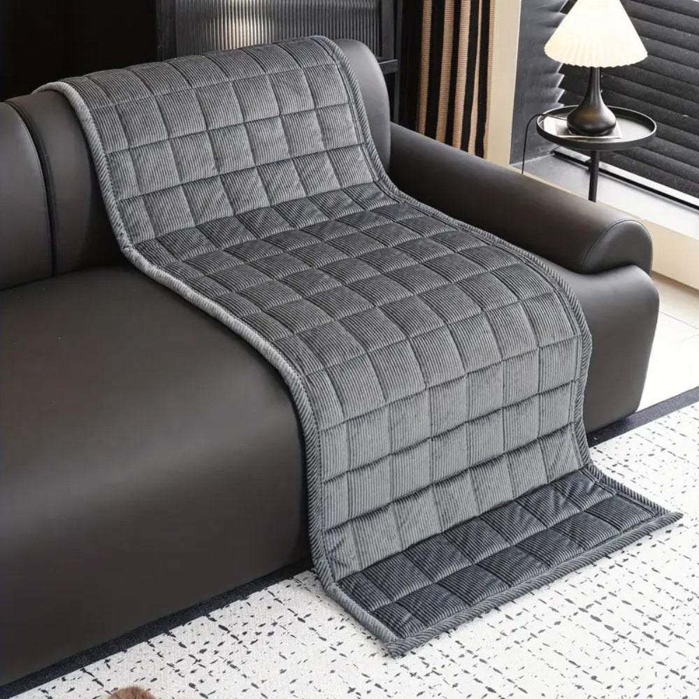 Quilted Couch Cover - Soft, Non-Slip Protection for Sofas & Dogs 7