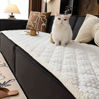 Quilted Sofa Cover - Pet Hair Protection & Stylish Comfort 0