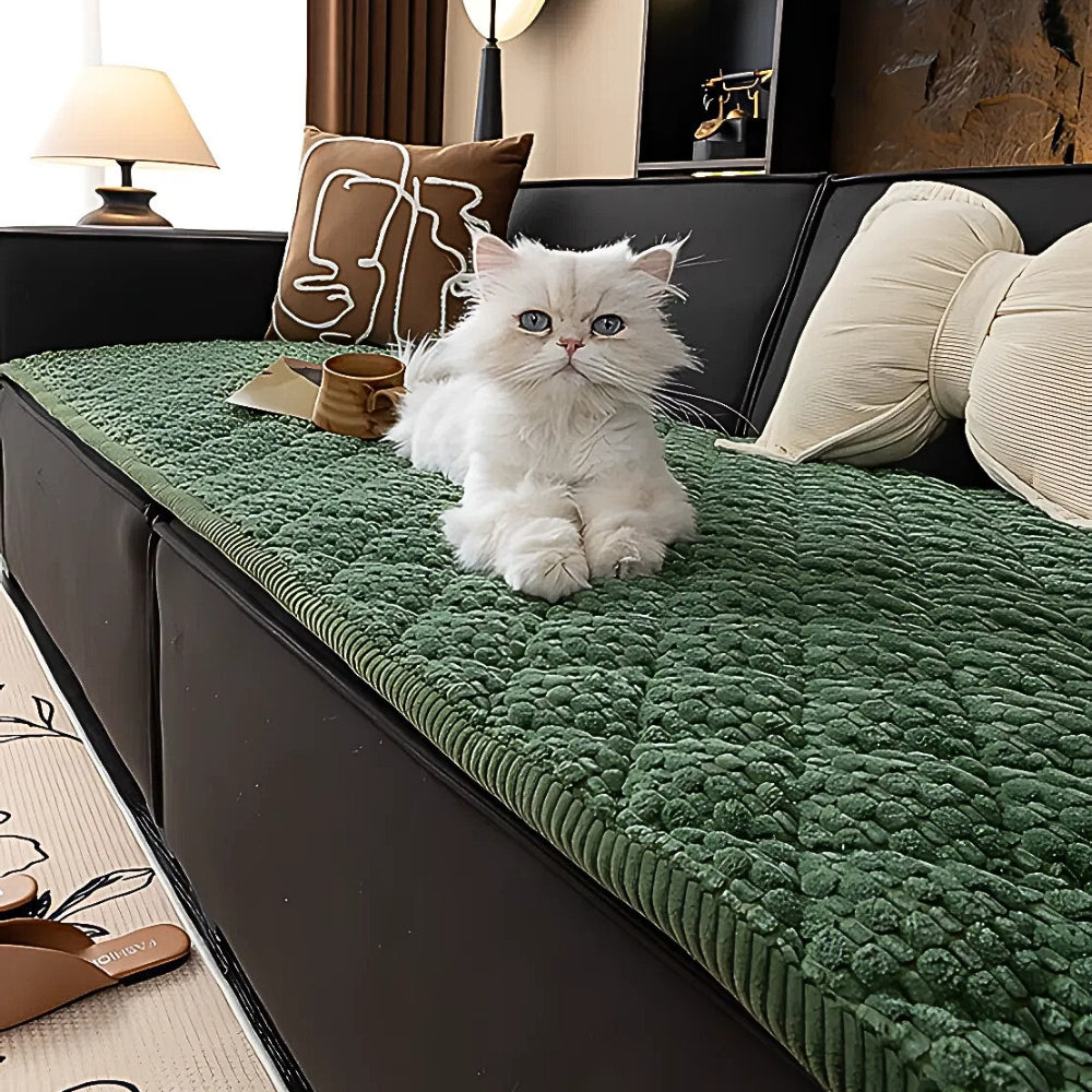 Quilted Sofa Cover - Pet Hair Protection & Stylish Comfort 4