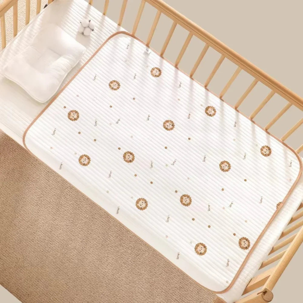 Quilted Waterproof Crib Mattress Protector - Breathable, Silent Fit 1