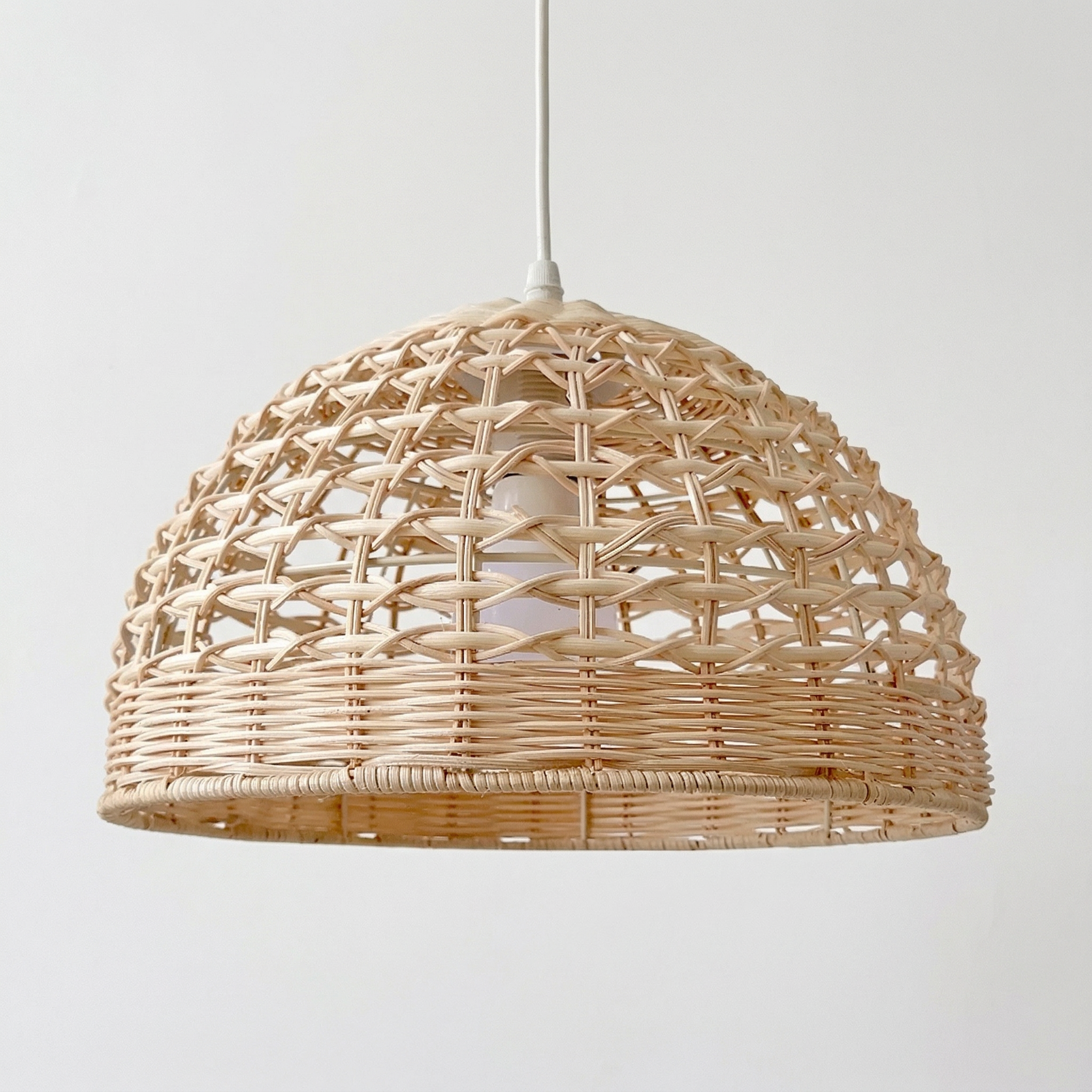 Rattan Pendant Light - Handwoven Design for Cozy Kitchen & Dining Spaces 0