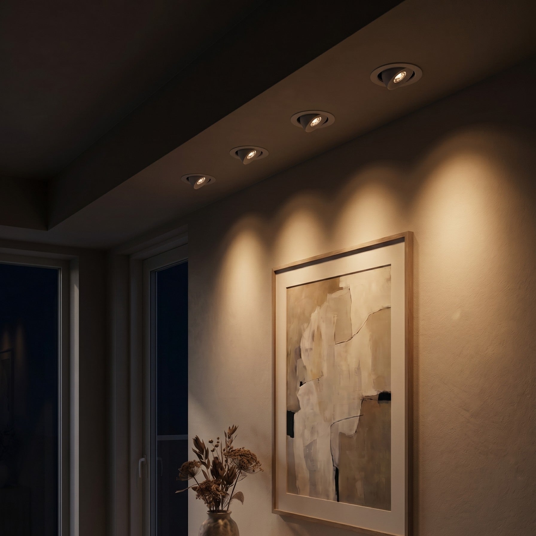 Recessed Can Lights - Adjustable 360° LED Spotlight, High-CRI 5W-12W 4