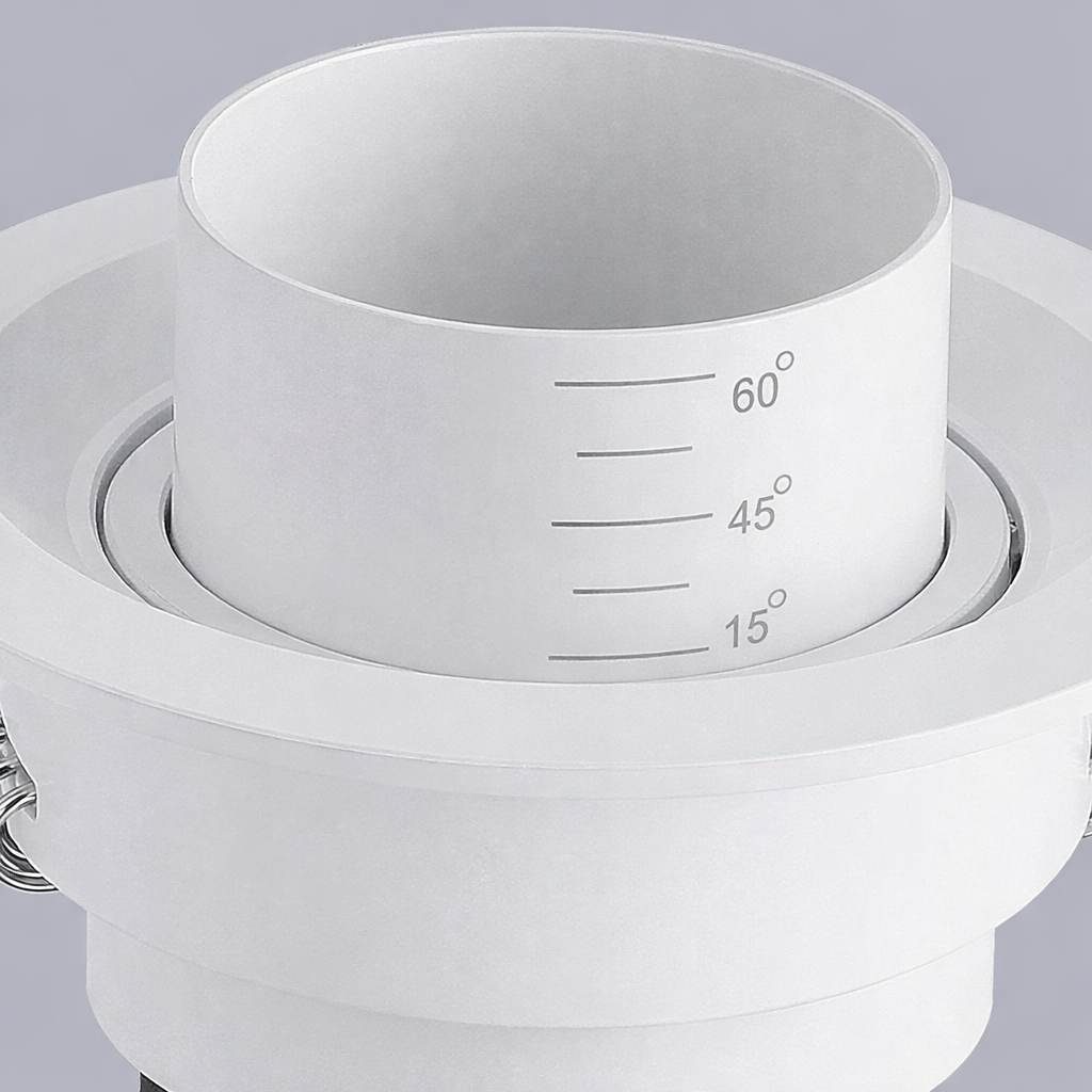 Recessed LED Downlight 5W 10W Dimmable Adjustable Beam Angle 15 45 60 Degrees 5