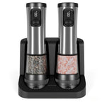 Rechargeable Electric Salt and Pepper Grinder Set with Adjustable Grind – Ergonomic Design for Fine to Coarse Seasoning 2