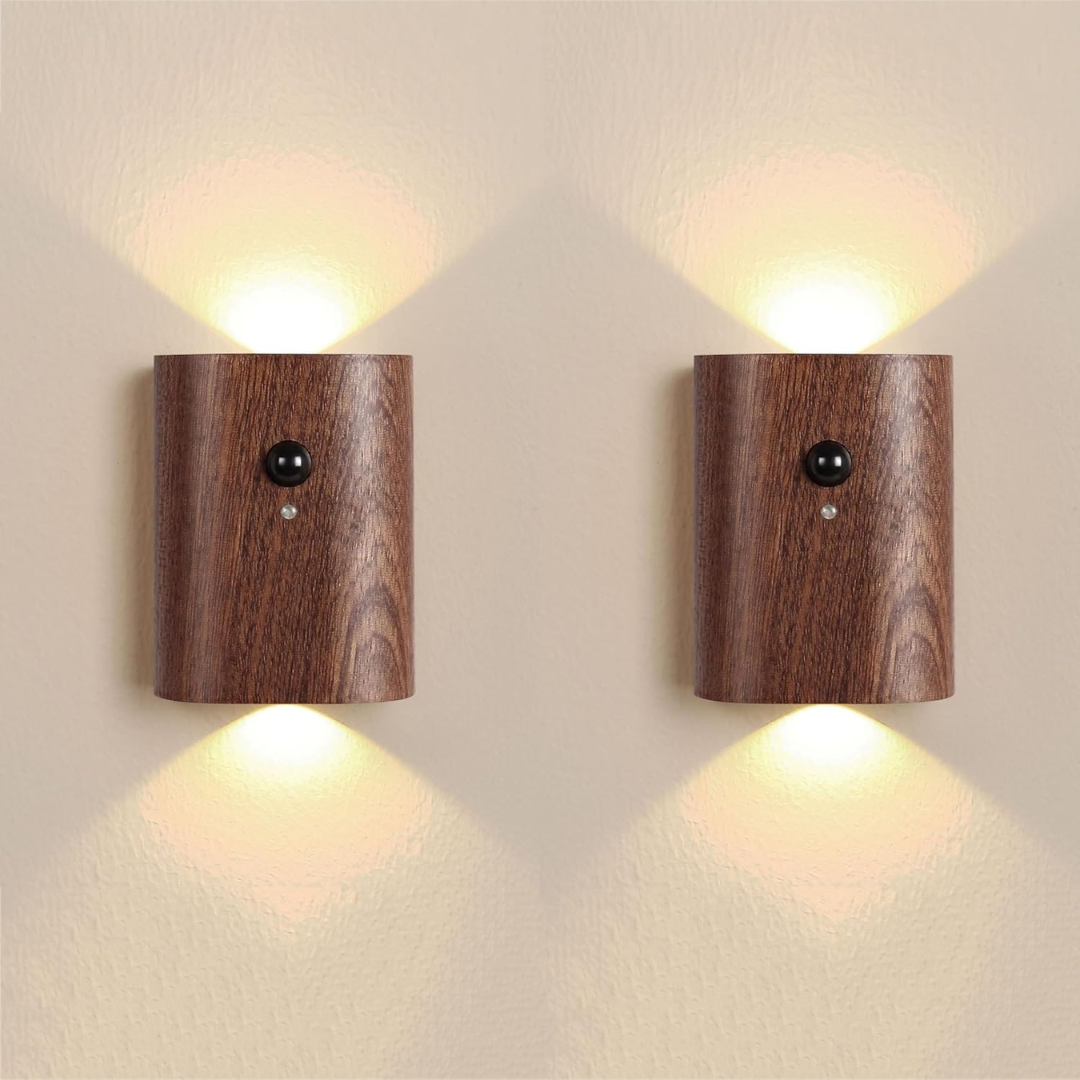 Rechargeable LED Wall Light with Motion Sensor – Warm White Indoor Lighting for Bedrooms, Hallways, and Closets 0