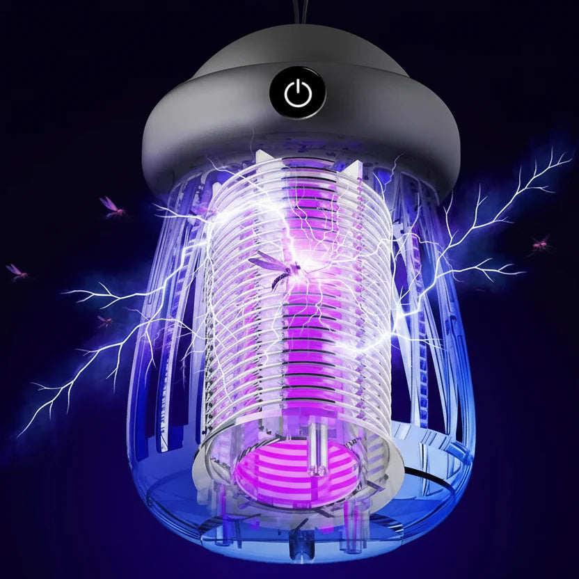 Rechargeable Mosquito Bug Zapper - 395nm UV Light, Silent & Portable 7