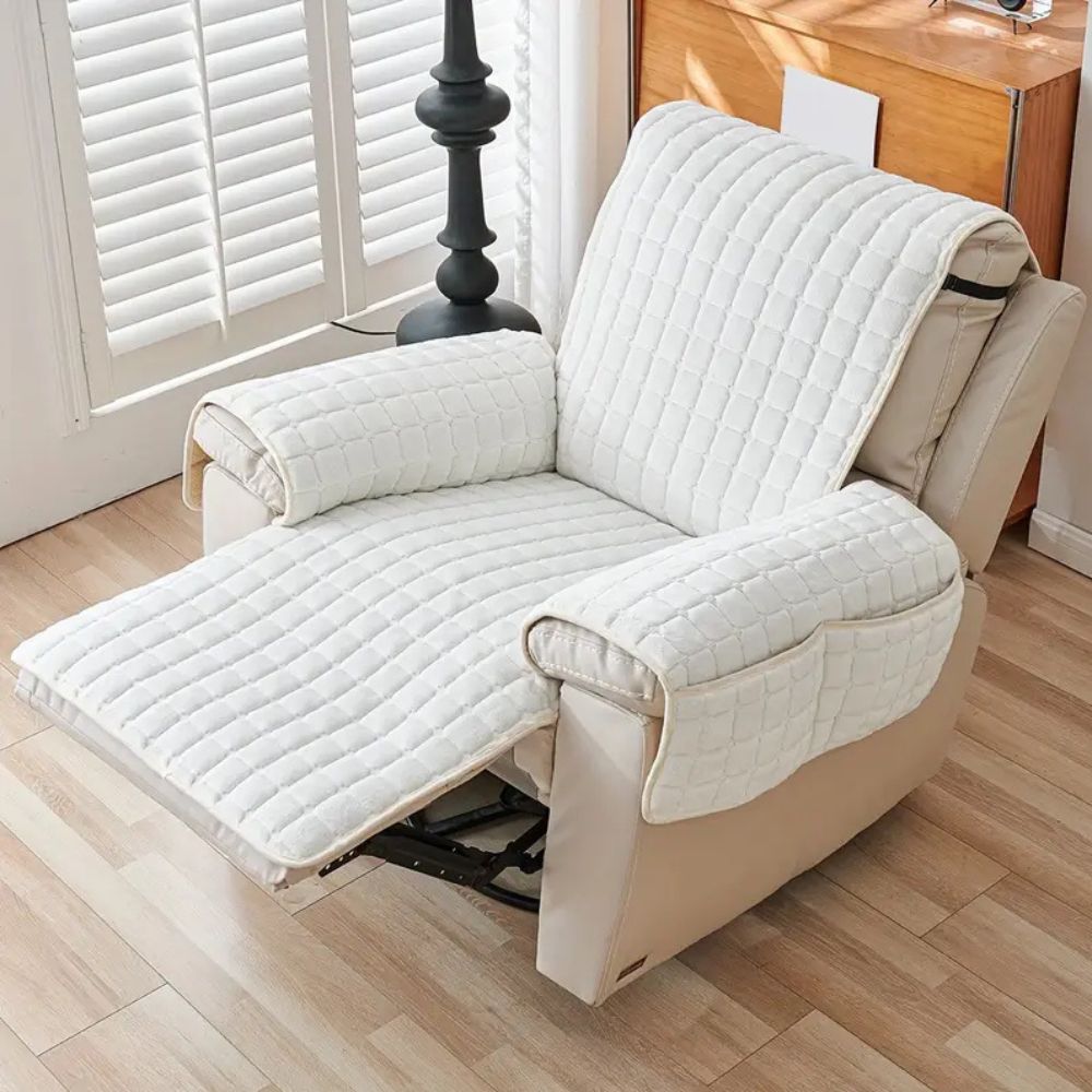 Recliner Cover - Soft Microfiber, Non-Slip Fit & Storage Pocket 8