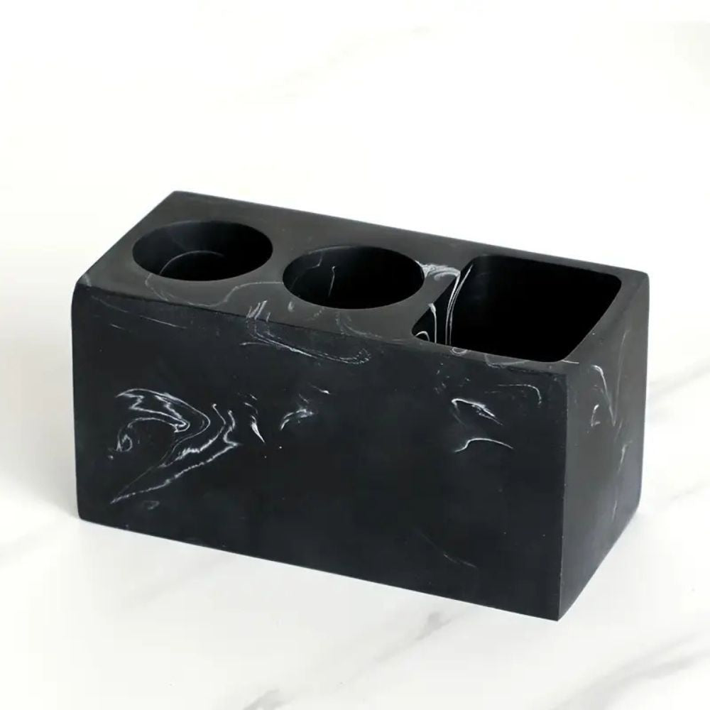 Resin Bathroom Toothbrush Holder - Stylish, Durable & Space-Saving Design 0