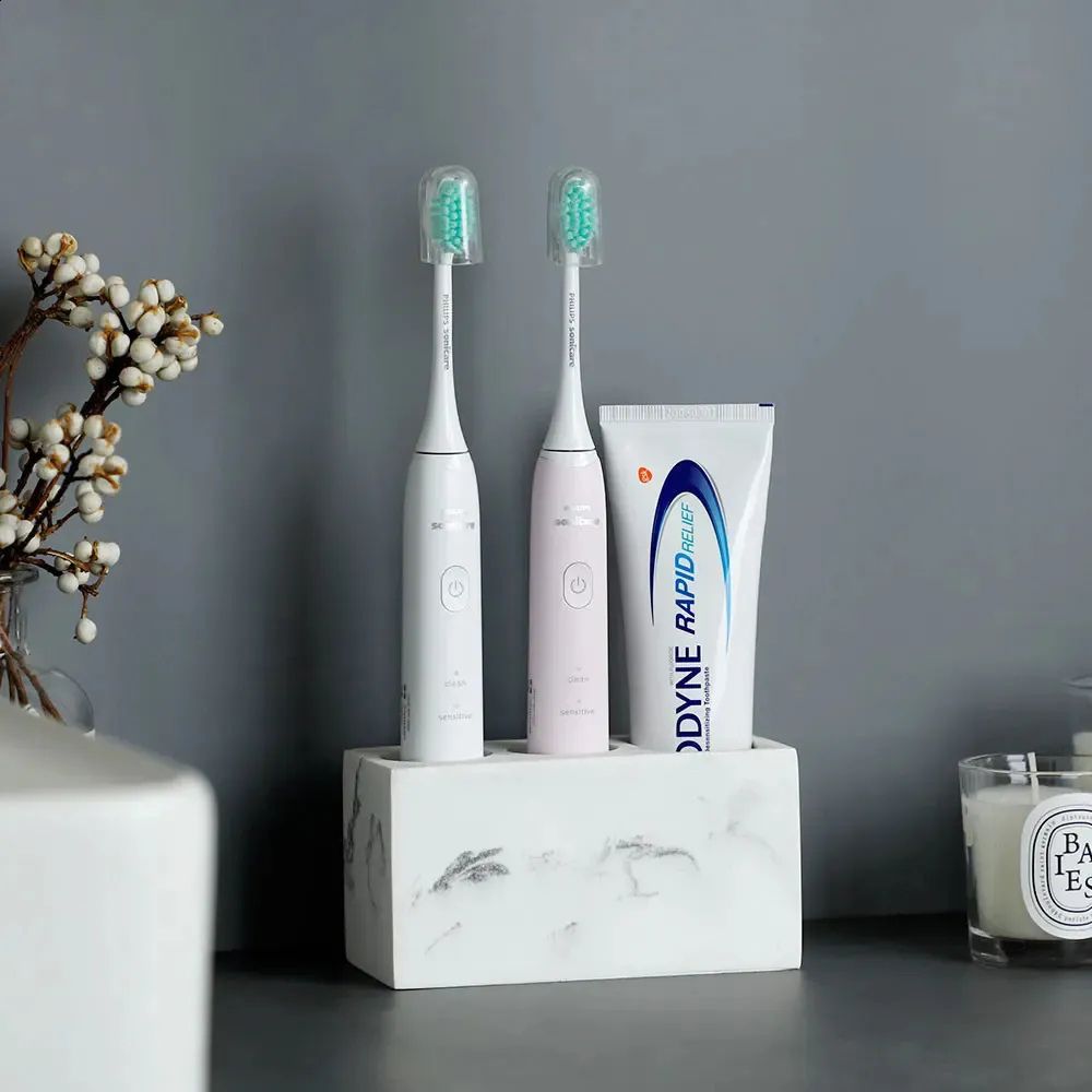 Resin Bathroom Toothbrush Holder - Stylish, Durable & Space-Saving Design 4