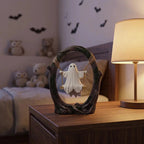 Resin Ghost Swing Statue - Durable Halloween Decoration for Indoor & Outdoor Use 0