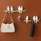 Resin Wall Mounted Coat Rack - Unique Bird Design for Stylish Storage 1