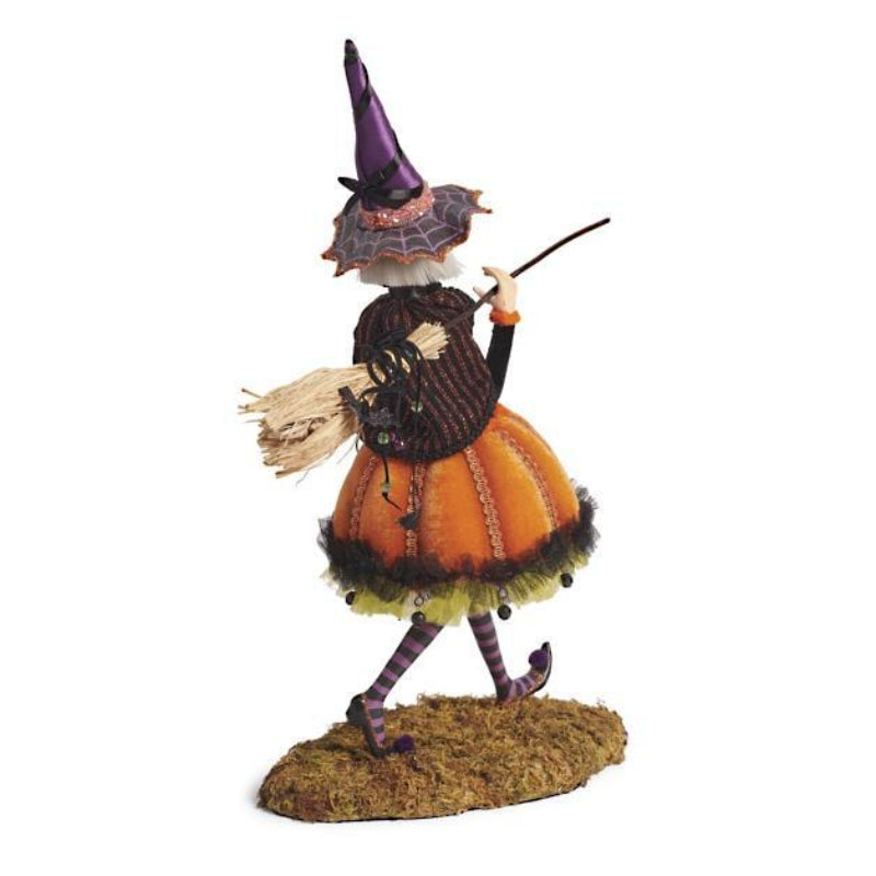 Resin Witch Figurine - Colorful Halloween Decoration for Indoor Use 3