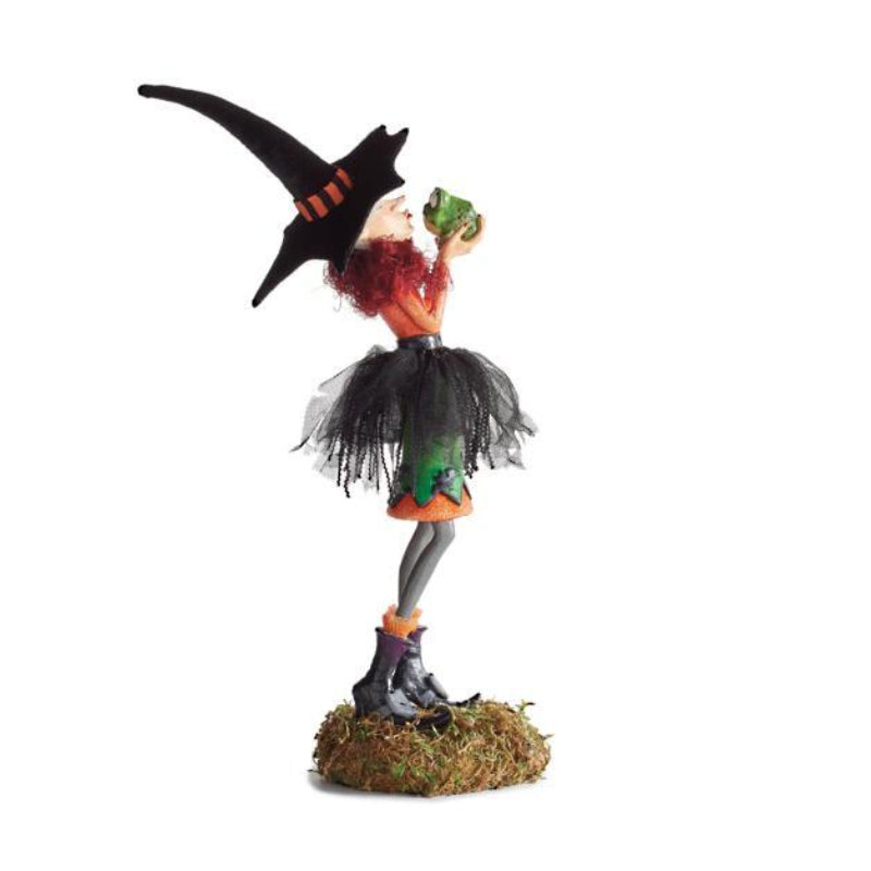 Resin Witch Figurine - Colorful Halloween Decoration for Indoor Use 4