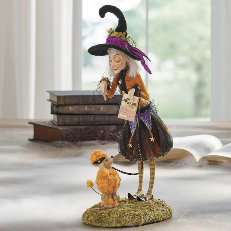 Resin Witch Figurine - Colorful Halloween Decoration for Indoor Use 9