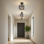 Retro Globe Flush Mount Ceiling Light - Vintage Style with LED Efficiency 5