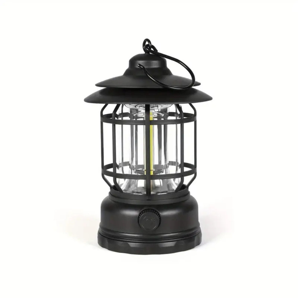 Retro Glow Camping Lantern - Dimmable LED Light for Indoor & Outdoor Use 0