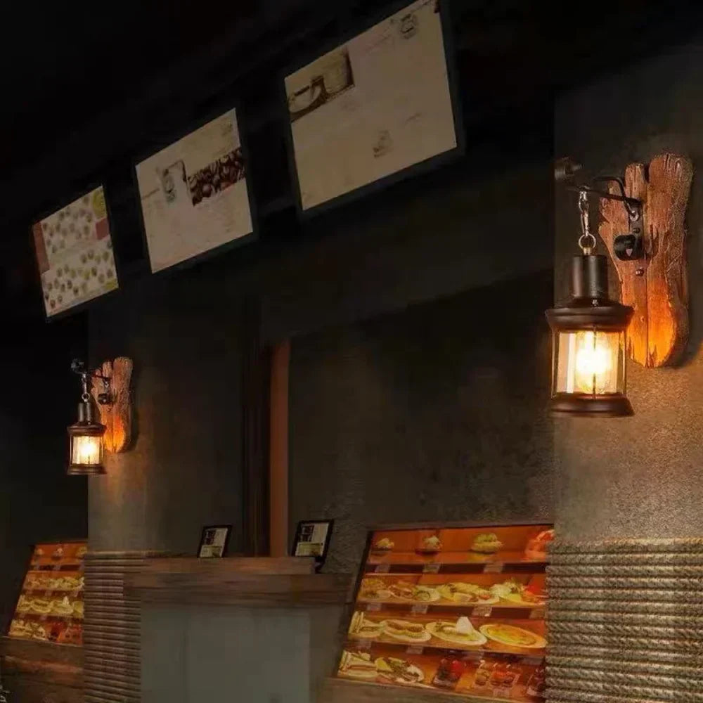 Retro Industrial Wall Sconce - Vintage Design with Energy-Efficient LED 3