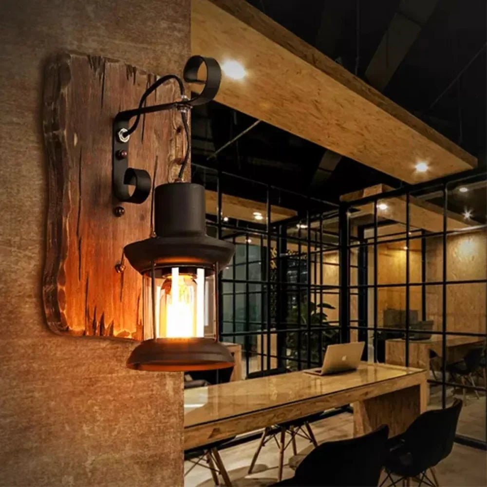 Retro Industrial Wall Sconce - Vintage Design with Energy-Efficient LED 4