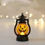 Retro Skull LED Night Light - Battery Operated Lantern for Ambient Decor 0