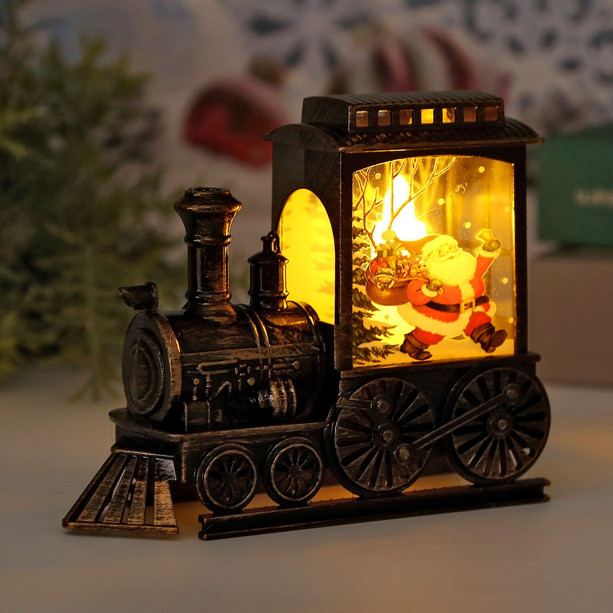 Retro Train LED Night Light - Festive Holiday Ambiance & Warm Glow 8