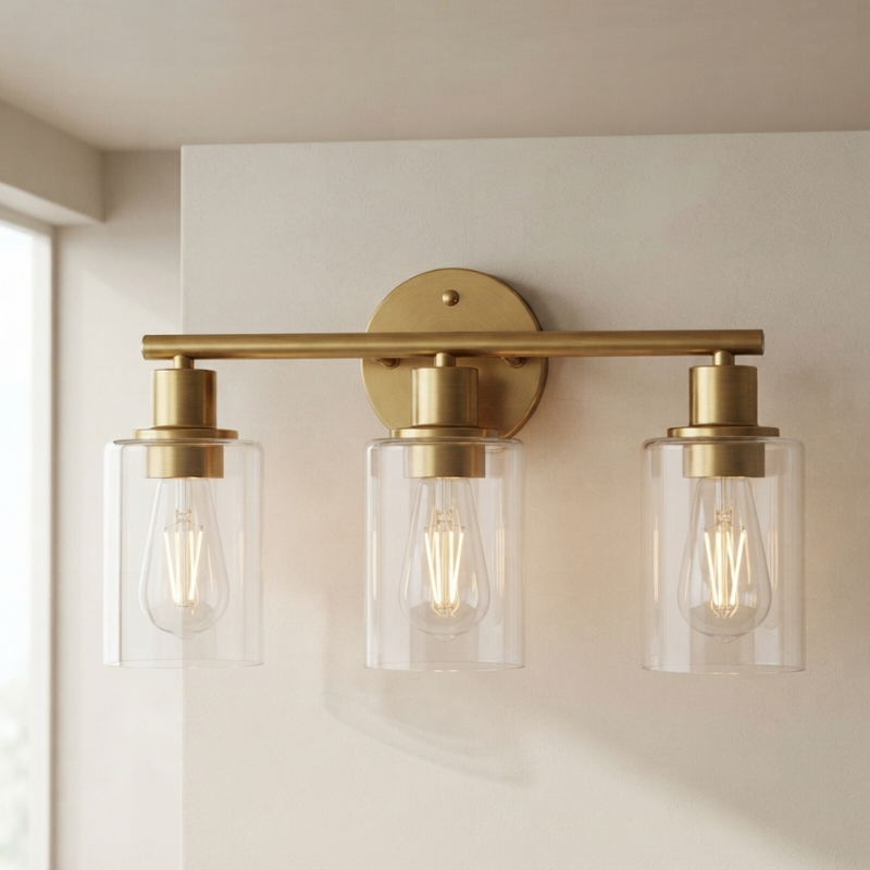 Retro Wall Sconce Light Fixture Versatile Reversible Mount 01