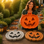 Reusable Pumpkin Mold - Create Detailed Halloween Stepping Stones 0