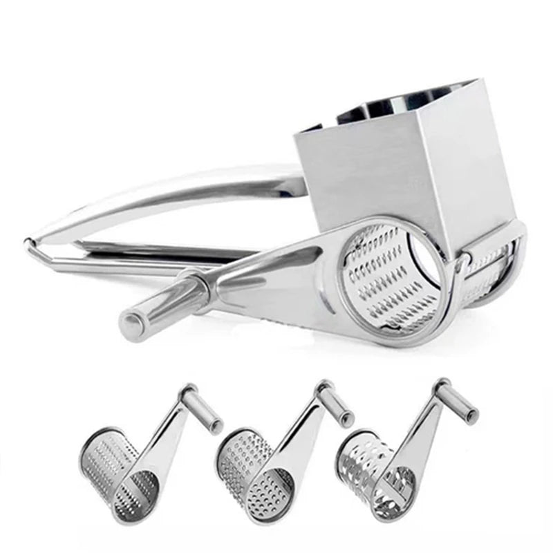 Rotary Cheese Grater - Effortless Stainless Steel Shredding Tool 1