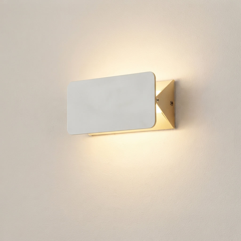 Rotatable LED Wall Lamp Metal Frame Acrylic Shade Warm and Cool Light 1