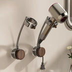 Rotating Hair Dryer Holder - Adjustable Wall Mount for Organized Storage 8