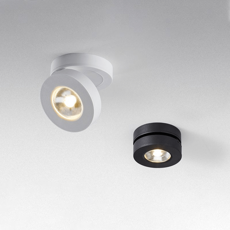 Round Rotating LED Downlight - 90° Adjustable Angle, 355° Rotation 2