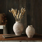 Rustic Ceramic Vase - Handmade Elegance for Modern Home Decor 0