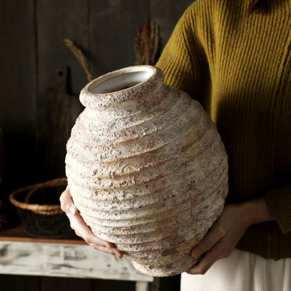 Rustic Ceramic Vase - Handmade Elegance for Modern Home Decor 2