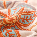 Rustic Floral Boho Blanket - 100% Cotton Soft Throw for Cozy Decor 7