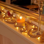 Rustic Rope Fairy Lights - Warm White LED Lighting for Indoor & Outdoor Decor 1