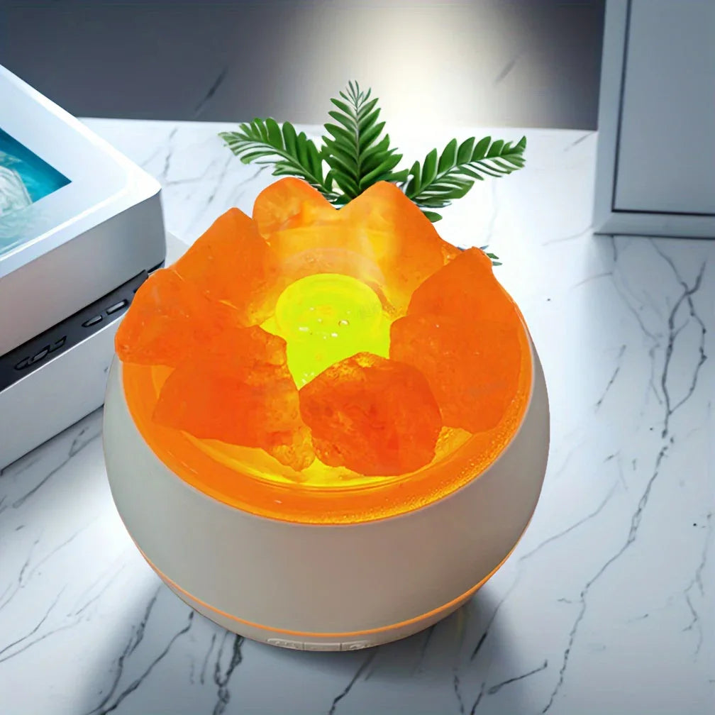 Salt Lamp Diffuser - 3-in-1 Aroma, Humidifier & Soft Light 3