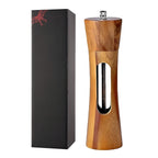 Salt and Pepper Mill Set - Adjustable Grind, Wooden Design 0