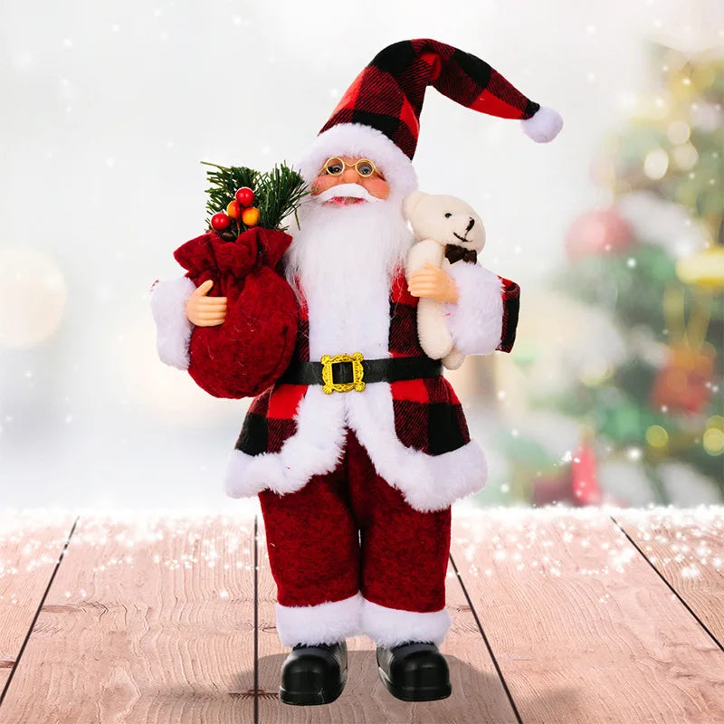 Santa Claus Plush Doll - Soft & Cheerful Holiday Decoration 3