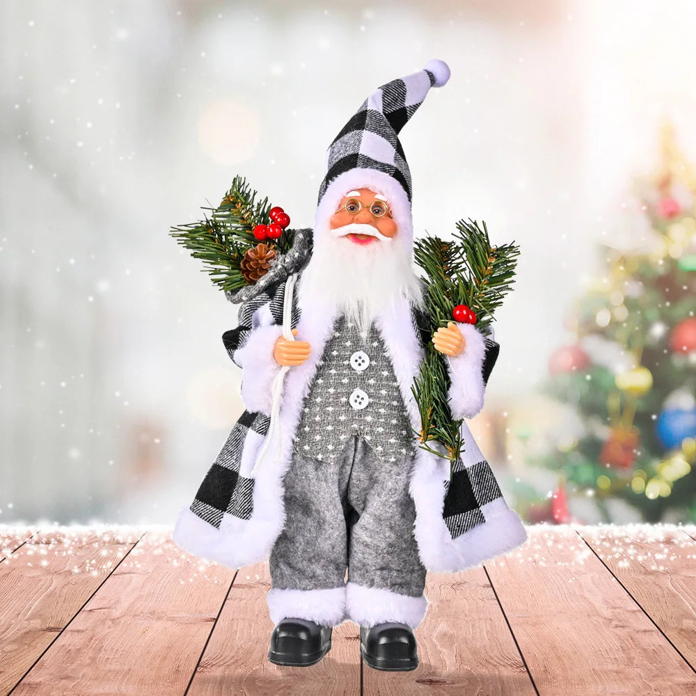Santa Claus Plush Doll - Soft & Cheerful Holiday Decoration 7