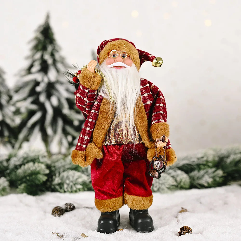 Santa Claus Plush Doll - Soft & Cheerful Holiday Decoration 8