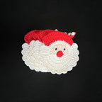 Santa Crochet Coasters - Handmade Drink Protection for Holiday Tables 4