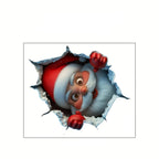 Santa Wall Sticker - 3D Waterproof Wall Decal for Easy Holiday Decor 7