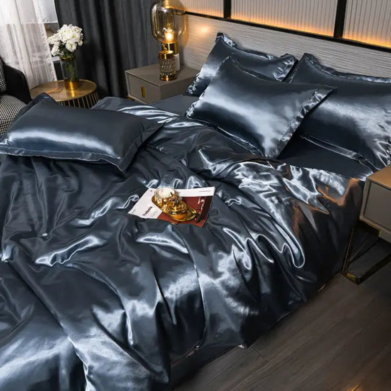 Satin Duvet Cover Set with Pillowcases – Soft and Durable King Size Duvet Cover in Multiple Colors 1